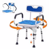 Vevor Dušo kėdė 360° pasukama su lankais