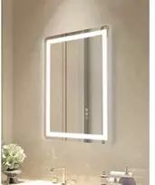 Vevor LED vonios veidrodis su trimis spalvomis ir antirūko funkcija 50 x 70 cm