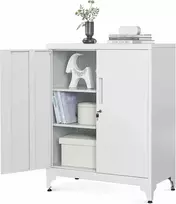 Songmics Metalinė sandėliavimo spinta, 80x40x90 cm, pilka