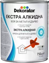 Blizgi alkidinė emalė DEKORATOR EXTRA, geltonas melionas RAL1028, 0.75 l