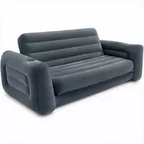 Intex Pripučiama sofa-lova, 2-in-1 konvertuojama kušetė, patogi veliūrinė oro sofa, svečių lova, nešiojama sofa svetainei