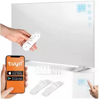 Infraraudonųjų spindulių šildytuvas, 600 W, su WiFi programėlės valdymu, jutikliniu skydeliu, nuotolinio valdymo pultu, namų ir biuro šildymui