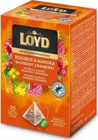 Loyd LOYD Professional Rooibos ir Manuka arbata su avietėmis ir spanguolėmis - 20 tb pakuotėje