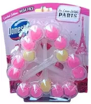 WC valiklis-gaiviklis DOMESTOS In Love With Paris, 3x50 g
