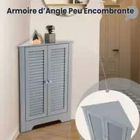 Promotions Kampinė spintelė, 63x32x81,5 cm, pilka, MDF saugojimas