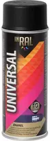 Aeroziliniai universalūs dažai INRAL UNIVERSAL matinė tamsiai juoda RAL9005 400 ml.