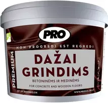 Dažai grindims PRO rudi pusiau matiniai 2,7 L