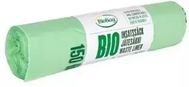 Kompostuojami atliekų maišai BioBag 125/150L (5 vnt. ritinyje) 35 mkr. 75x115cm žalias