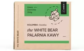 The White Bear Kavos pupelės The Baltas Bear Kolumbijos „Excelso“ kavos pupelės 250 g