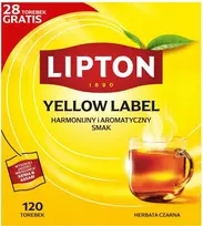 Lipton Geltona Label juodoji arbata, 120 pakelių