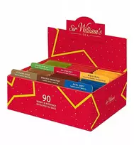 Sir Williams Arbatos rinkinys kartoninėje dėžutėje, 90 pakelių