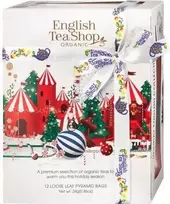 English Tea Shop Šventinis baltos prizmės arbatos rinkinys 12 piramidžių