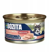 BOZITA Mousse lašiša – šlapias kačių maistas – 85g
