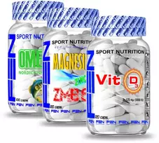 Fen Sport Nutrition FEN Omega 3+ FEN Vit D + FEN ZMB6, 3 x 120 kaps, (Vitaminų, mineralų rinkinys)