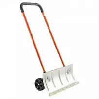 Vevor Sniego stūmiklis su ratais 61 cm plieno kastuvas