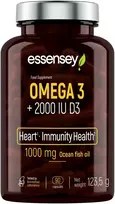 Riebalų rūgštis TREC ESSENSEY OMEGA 3 + 2000 TV D3 90 kapsulių