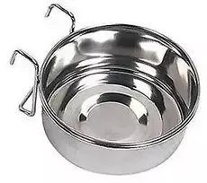 Prie sienos tvirtinamas dubenėlis graužikams Flamingo 150ml metalinis