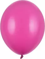 Pink Balionai Party deko 30cm/100vnt. metal.sp./Hot Rožinė