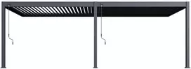 Pavėsinė Pergola DELUXE WALL 3.6x7.2, Anthracite (montuojama prie sienos)