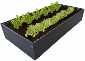Klasika Garden NAUJIENA! GPPS pakelta lysvė KLASIKA Woodlook - Ruda - 150 x 50 x 30 cm