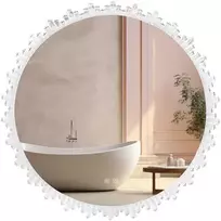 Veidrodis Crystal XO LED, Chrome, 80 cm