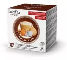 Dolce Vita Biscottino — sausainių cappuccino kavos kapsulės 80 vnt. (tinka Nespresso* sistemai)