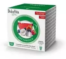 Dolce Vita Sottobosco — raudonųjų vaisių žolelių arbatos kapsulės 72 vnt. (tinka Dolce Gusto* sistemai)