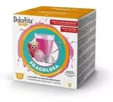 Dolce Vita Fragolosa — braškių sūrio pyrago skonio kapsulės 72 vnt. (tinka Dolce Gusto* sistemai)