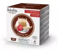 Dolce Vita Ginseng — ženšenio cappuccino kavos kapsulės 96 vnt. (tinka Lavazza A Modo Mio* sistemai)