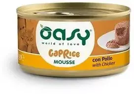 Maisto produktai - Oasy Caprice Mousse Vištiena Drėgnas Kačių Maistas 85g