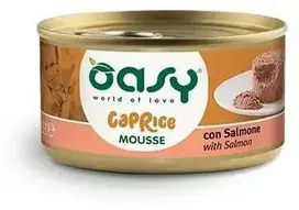 Maisto produktai - Oasy Caprice Mousse Lašiša Be Grūdų Drėgnas Maistas 85g