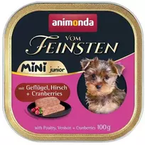 Maisto produktai - ANIMONDA Vom Feinsten Junior Mini Paukštiena su Žvėriena ir Spanguolėmis