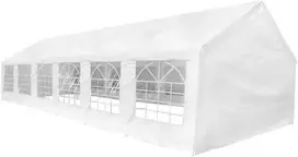 Palapinės medžiaga be rėmo Baltas 12 x 6 m PE