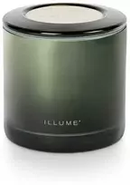 ILLUME balzamo ir kedro aromato stiklinė žvakė, žalia
