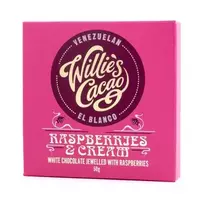 Willie's Cacao – aviečių ir kreminio baltojo šokolado 50g