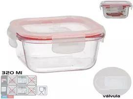 Kvadrātveida pusdienu kārba 320 ml 5 5 x 12 x 12 cm KITCHEN&GO ()