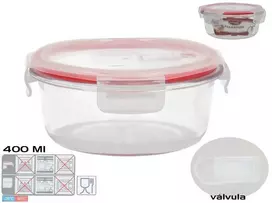 Apaļa pusdienu kārba 400 ml 6 x 13 5 x 13 5 cm KITCHEN&GO ()