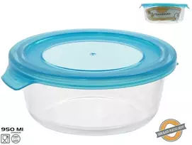 Apaļa stikla pusdienu kārba 950 ml 7 x 19 2 x 17 6 cm KITCHEN&GO ()