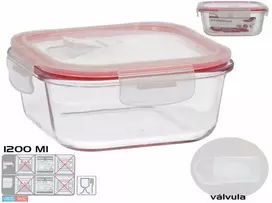 Kvadrātveida pusdienu kārba 1200 ml 7 5 x 18 x 18 cm KITCHEN&GO ()