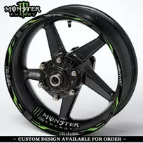Monster Energy motociklo ratlankių lipdukai