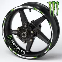 Monster Energy motociklo ratlankių lipdukai – universalūs
