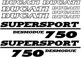 Ducati 750 Desmodue motociklo lipdukų rinkinys