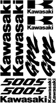 Kawasaki GPZ 500S motociklo lipdukų rinkinys