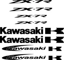 Kawasaki ZX-7R motociklo lipdukų rinkinys