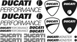 Ducati Monster motociklo lipdukų rinkinys