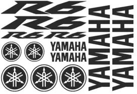 Yamaha R6 lipdukų rinkinys – lenktynių versija