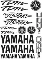 Yamaha TDM Twin 850 motociklo lipdukų rinkinys