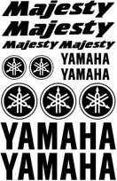 Yamaha Majesty Sport Edition motociklo lipdukų rinkinys