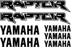 Yamaha Raptor ATV motociklo lipdukų rinkinys
