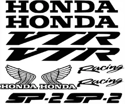 Honda VTR SP2 motociklo lipdukų rinkinys